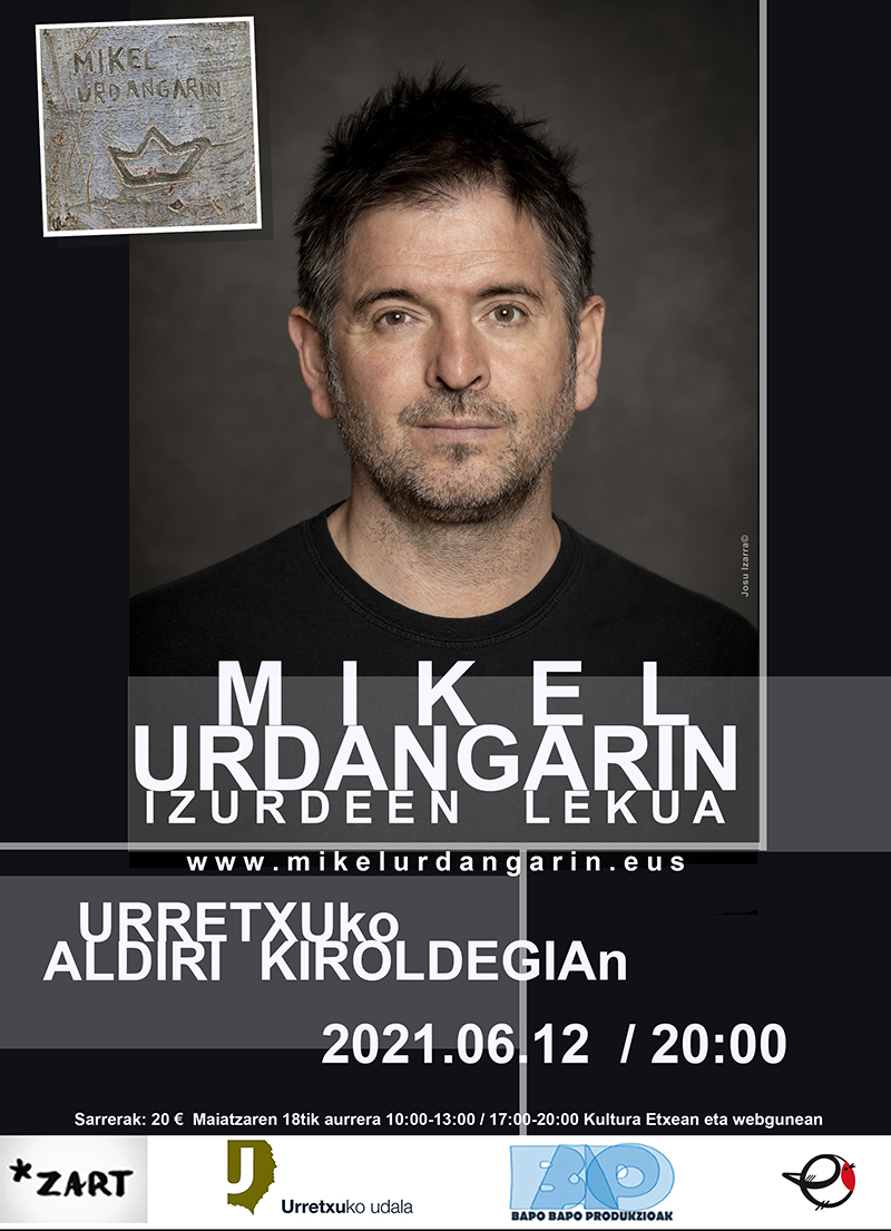 Concierto de Mikel Urdangarin: Izurdeen lekua en Urretxu